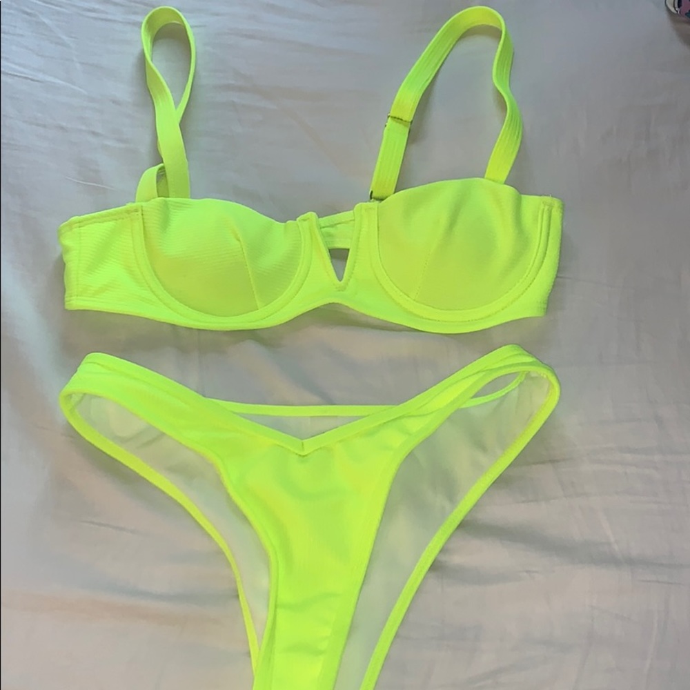 BRAND NEW Bright yellow bathing suit